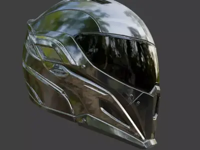 SciFi Helmet 3D model