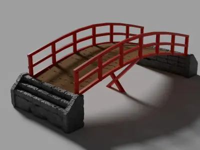 Samurai Bridge 3D model