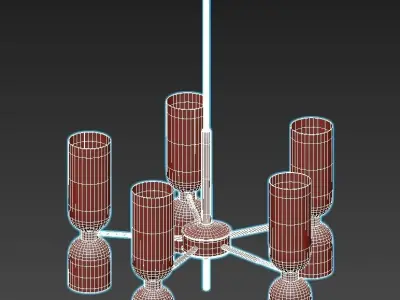Favourite-Amusing-2877-7P light chandelier with clear glass c... 3D model