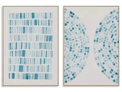 Abstract Painting Frame set 3D model 541