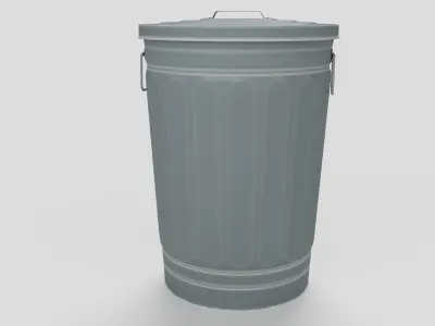 trash can garbage bag 3D model