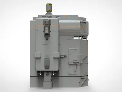 sci-fi Architectural element 8 3D model