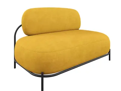 SOFA POLLY YELLOW 3D model