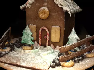  gingerbread house xmas 3D model
