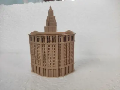 The David N Dinkins Manhattan Municipal Building 3D print model