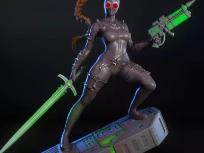 The Emerald Assassin  3D print model