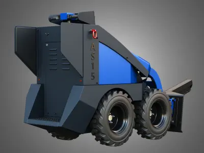 AS15 - Mini Skid Steers 3 in 1 3D Model Pack