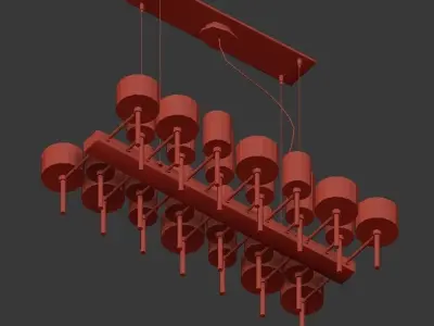 Spillray 26 Chandelier by Axo Light 3D model