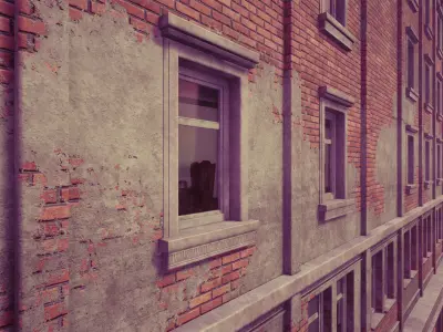 City Building Modular Kit Low-poly 3D model