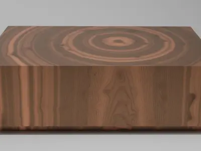 Wooden table 3D model 3