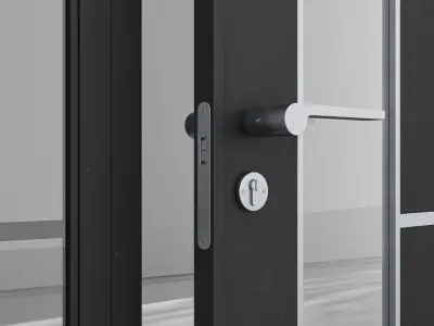 Aluminium door 150 3D model