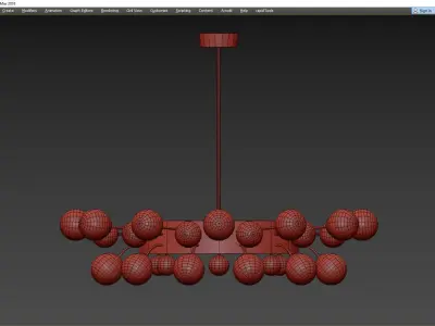 KEBO BALL CHANDELIER Low-poly 3D model