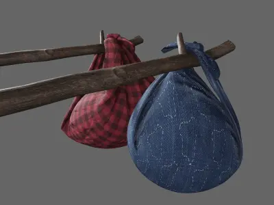 baggage Low-poly 3D model