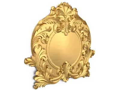 Cartouche classic decorative ornament cnc 3d printing stl 08 3D print model purchase