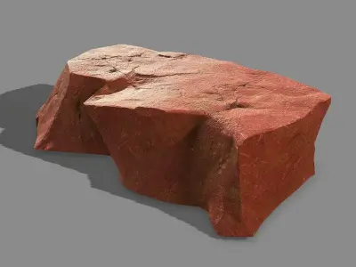 Mountain Rock 04 Low-poly 3D model