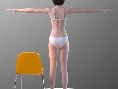 Sayuri Kouzuki V1 for Maya 3D model