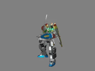Attacker Gundam 2 3D model