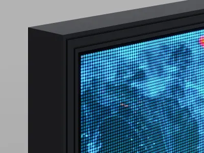 Big LED Screen 3D model
