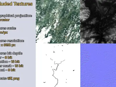 Shaoguan China City Landscape 3D Model 3D model