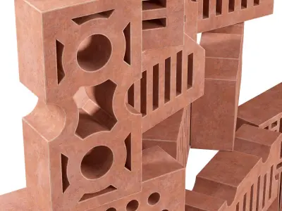 Building bricks 3D model