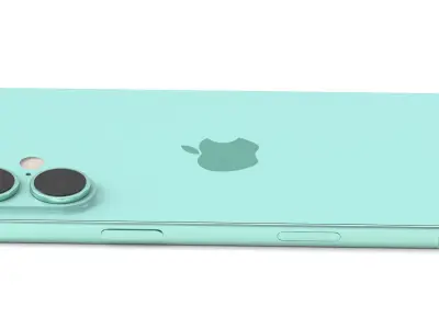 Apple iPhone 16 teal 3D model