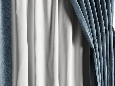 Curtain N1  Free 3D model