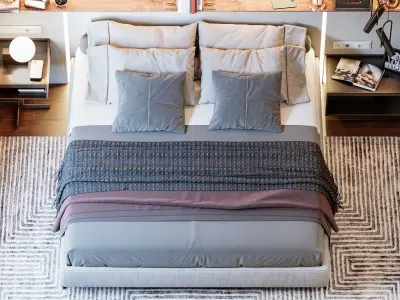 Bedroom Interior Scene 01 3D model