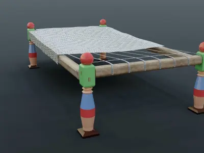 Desi BED Low-poly 3D model