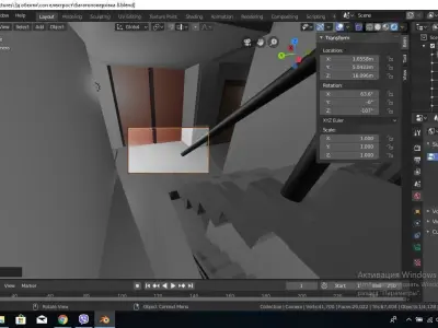 9 storey building 3D model