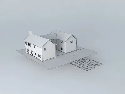 House and Maze Free 3D model
