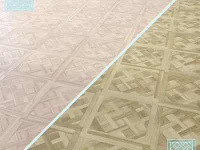 Parquet - Laminate - Wooden floor 2 in 1 Low-poly 3D model 210