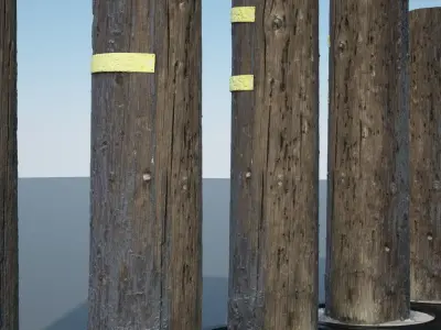 Utility Pole 3D model
