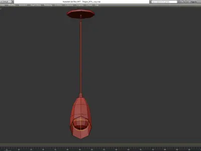 Pendant lamp 21-49 by Delightful low poly 3d model Low-poly 3D model