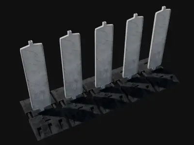 Modular routing boards pack Low-poly 3D model