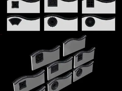 3D MAX Model-Chinese Hui Style Architecture 3D model