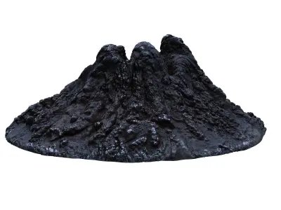 Lava Crater HD Low-poly 3D model