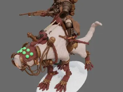 Dark Mech Rat Riders 3D print model