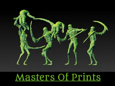 Undead reapers vol2 4 models 3D print model