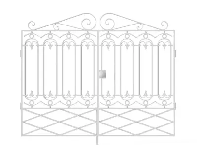 Forged wicket 1 Low-poly 3D model