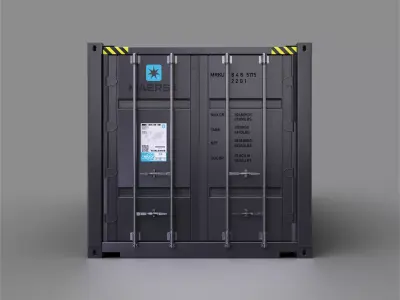 Shipping Container 20ft 3D model