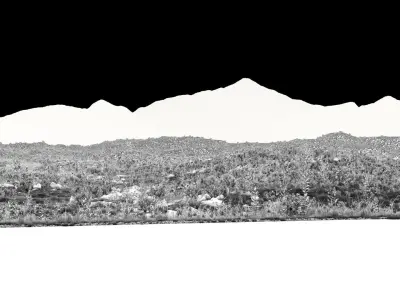 Field road production 3D model