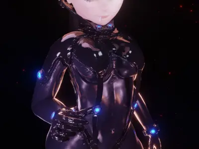 Blankz X Gantz Low-poly 3D model