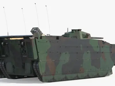  Amphibious Armored Carrier Camouflage Green 