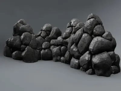 Pile of stones 3D model