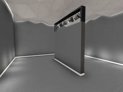 G0017 VR Virtual Reality Environment Office Low-poly 3D model