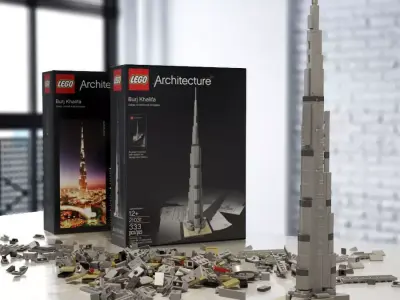 Burj Khalifa - LEGO Architecture 6141908 3D model