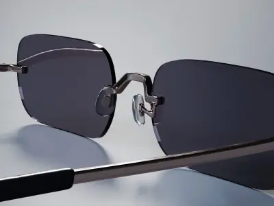 Gojo Satoru Glasses and Sunglasses 3D model