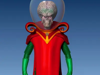 Alien from the movie Mars Attacks 3D print model
