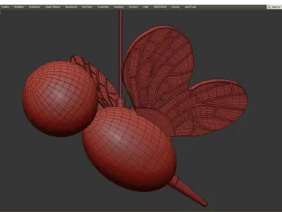 BEE pendant Low-poly 3D model