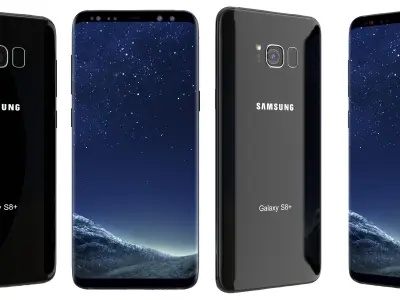 Samsung Galaxy S8 Plus Midnight Black 3D model